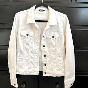 J.Crew JCrew White Denim Jacket Sz M